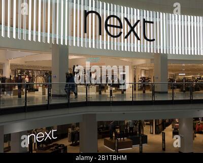 dh Arndale centro commerciale MANCHESTER INGHILTERRA Next shopping front City interno del centro commerciale del regno unito Foto Stock