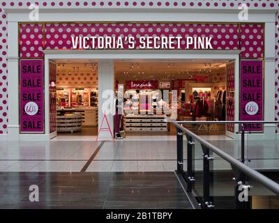 DH Victorias Secret pink Shop MANCHESTER ENGLAND Negozi centro commerciale centro commerciale Arndale shopping center store uk Foto Stock