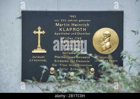 Grab Martin Heinrich Klaproth, Dorotheenstädtischer Friedhof, Chausseestraße, Mitte, Berlin, Deutschland Foto Stock