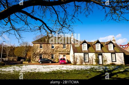 The Green nel villaggio di West Linton Nei Confini scozzesi, 26 miglia a sud di Edimburgo, Scozia Foto Stock