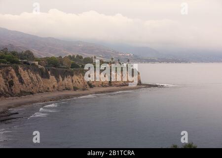 Point Dume a Malibu, California, Stati Uniti. Foto Stock