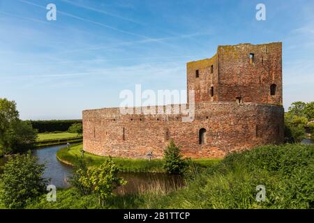 La rovina del castello di Teylingen Sassenheim nei Paesi Bassi Foto Stock