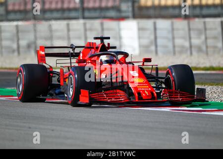 Vettel durante i test pre-stagione 2020, Campionato di Formula 1 a Barcellona (Spagna), Italia, 27 febbraio 2020 Foto Stock