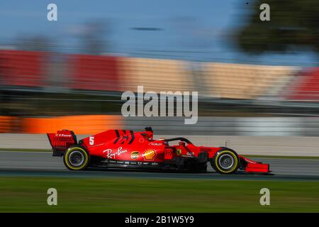 Barcellona (Spagna), Italia, 27 Feb 2020, Vettel Durante I Test Pre-Stagione 2020 - Campionato Di Formula 1 - Credito: Lps/Alessio De Marco/Alamy Live News Foto Stock
