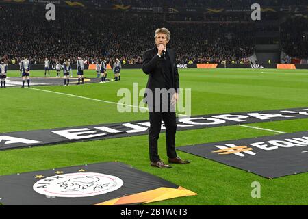 Amsterdam, Paesi Bassi. 27th Feb, 2020. Amsterdam, 27-02-2020, JohanCruyff Arena, Stagione 2019/2020, Europa League match Ajax - Getafe . Direttore Di Ajax Edwin Van Der Sar Credit: Pro Shots/Alamy Live News Foto Stock