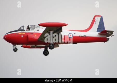 G-BVEZ, già XM479 nella Royal Air Force e ora un privato BAC Jet Provost T3A, in mostra a East Fortune nel 2013. Foto Stock