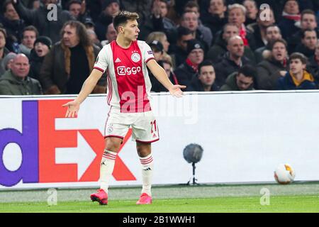 27 Febbraio 2020 Amsterdam, Paesi Bassi Calcio Ajax / Getafe Lisandro Martinez Di Ajax Foto Stock