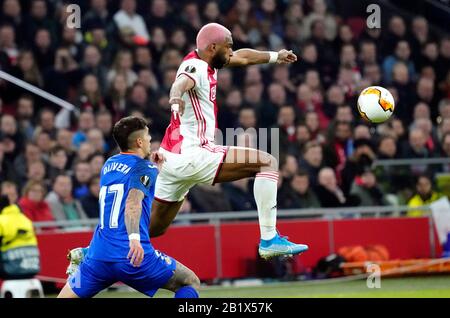 Ryan Babel durante La Uefa Europa League 2019/2020 AFC Ajax vs Getafe CF il 27 febbraio 2020 a Johan Cruijff Arena ad Amsterdam, Paesi Bassi Foto: SCS/Soenar Chamid/AFLO (OLANDA FUORI) Foto Stock