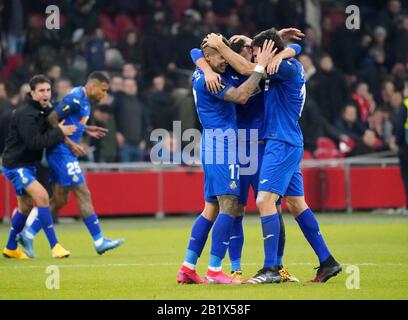 Getafe durante La Uefa Europa League 2019/2020 AFC Ajax vs Getafe CF il 27 febbraio 2020 a Johan Cruijff Arena ad Amsterdam, Paesi Bassi Foto: SCS/Soenar Chamid/AFLO (OLANDA FUORI) Foto Stock