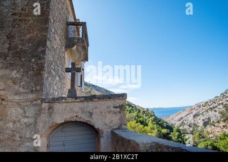 Monastero di Blaca sull'isola di Brac, Croazia Foto Stock