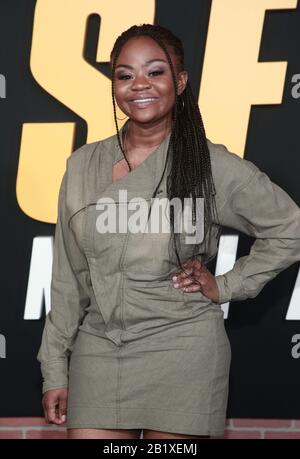 Westwood, Ca. 27th Feb, 2020. Hope Olaide Wilson, al Netflix Premiere Spenser Confidential al Regency Village Theatre di Westwood California il 27 febbraio 2020. Credito: Faye Sadou/Media Punch/Alamy Live News Foto Stock