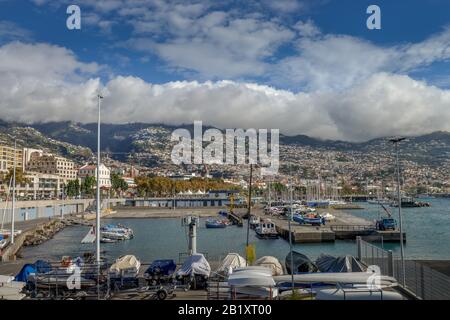 Marina, Funchal, Madeira, Portogallo Foto Stock