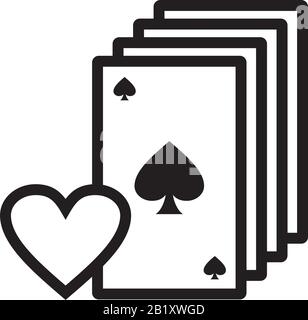 Casino Chips e pile carta denaro contante icona modello nero colore modificabile. Casino chips e pile carta denaro contante icona simbolo vettore piatto illustra Illustrazione Vettoriale