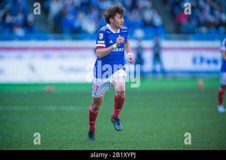 Yokohama F Marinos's Ken Matsubara durante la partita della J1 League 2020 tra Yokohama F Marinos e gamba Osaka al Nissan Stadium di Kanagawa, Giappone, il 23 febbraio 2020. Credito: Aflo/Alamy Live News Foto Stock