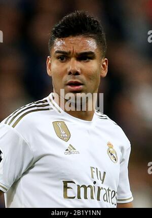 Calcio Spagna - La Liga Santander 2019-2020 / ( Real Madrid Club De Futbol ) - Carlos Henrique Jose Francisco Venancio Casemiro ' Casemiro ' Foto Stock