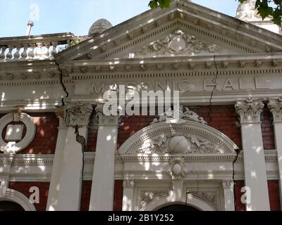 Sala Massonica a Williamstown, un sobborgo di Melbourne Australia Foto Stock