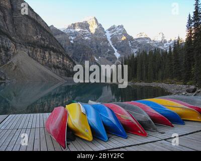 Parco Nazionale Di Banff In Alberta Canada - Lago Morraine Foto Stock