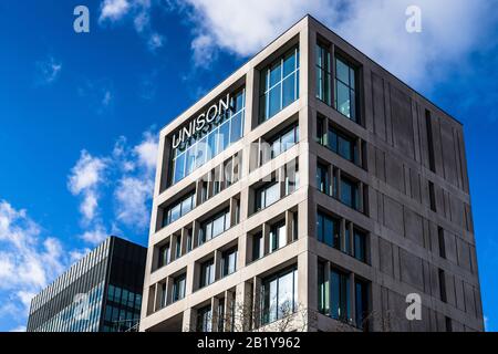 Unison Trade Union - La Sede Principale Dell'Unison Trade Union Di Euston Road, Londra, Regno Unito. Architetti Squire And Partners, Londra, 2011 Foto Stock