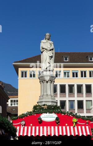 Italia, Trentino Alto Adige, Bolzano, Piazza Walther Foto Stock