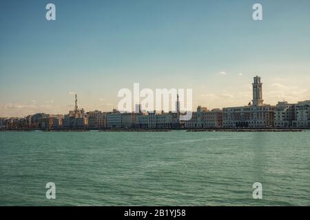 Vista panoramica sulla città di Bari, Italia Foto Stock