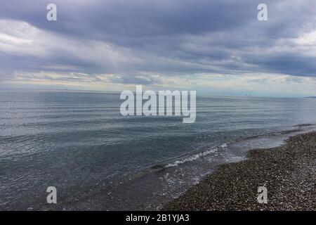 Italia, Basilicata, Metaponto, la spiaggia Foto Stock