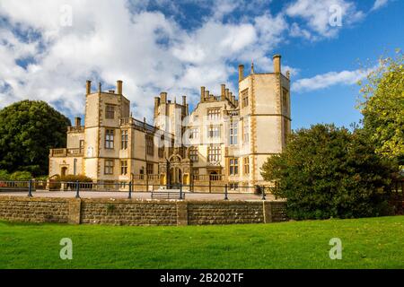 Sherborne 'New' Castle costruito nel 1594 da Sir Walter Raleigh, Sherborne, Dorset, Inghilterra, Regno Unito Foto Stock