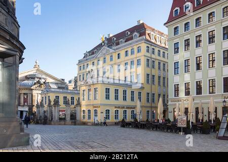 Coselpalais vicino alla Chiesa Di Nostra Signora, Neumarkt Dresda, Sassonia, Germania Foto Stock