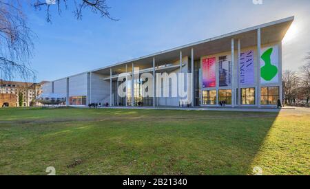 Facciata Nord, Pinakothek Der Moderne, Monaco, Alta Baviera, Baviera, Germania Foto Stock