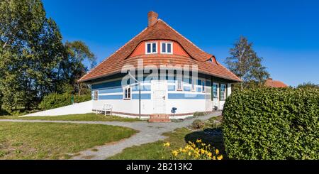 Villa Karusel, Residenza Di Asta Nielsen, Vitte, Hiddensee Island, Mecklenburg-Vorpommern, Germania Foto Stock