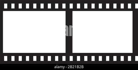 Immagine grafica del film cinema Vector Blank Colore nero modificabile. Immagine vettoriale di un film cinematografico vuoto simbolo della storia immagine vettoriale piatta per grafica e. Illustrazione Vettoriale