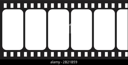 Immagine grafica del film cinema Vector Blank Colore nero modificabile. Immagine vettoriale di un film cinematografico vuoto simbolo della storia immagine vettoriale piatta per grafica e. Illustrazione Vettoriale