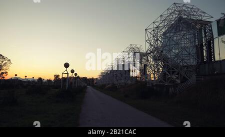 Edificio ospedaliero abbandonato a Zagabria Foto Stock