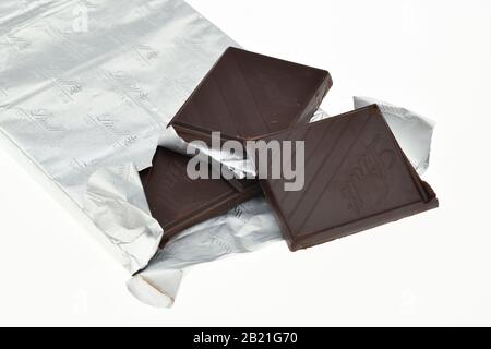 Tafel Lindt-Schokolade, Studioaufnahme Foto Stock