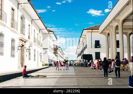 Popayan, Cauca, Colombia- 2019 città coloniale in Colombia elencati come patrimonio mondiale dell UNESCO Foto Stock