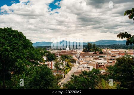 Popayan, Cauca, Colombia- 2019 città coloniale in Colombia elencati come patrimonio mondiale dell UNESCO Foto Stock