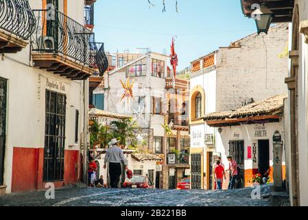 Taxco, MESSICO - DICEMBRE 2019 il centro della città. Foto Stock