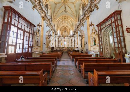 La chiesa di Santo Domingo, Puebla, Messico. Foto Stock