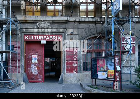 Kulturfabrik, Lehrter Straße, Mitte, Berlin, Deutschland Foto Stock