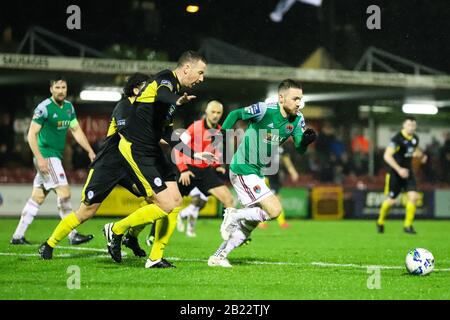 28th febbraio 2020, Cork, Irlanda - League of Ireland Premier Division: Cork City FC 1 - Finn Harps FC 0 Foto Stock