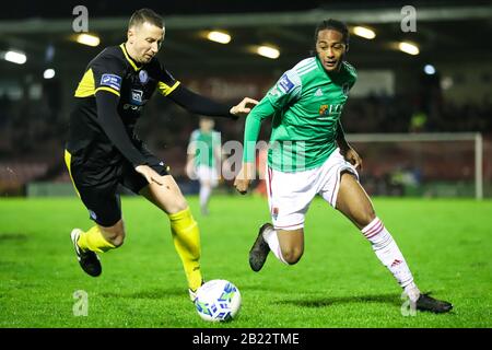 28th febbraio 2020, Cork, Irlanda - League of Ireland Premier Division: Cork City FC 1 - Finn Harps FC 0 Foto Stock