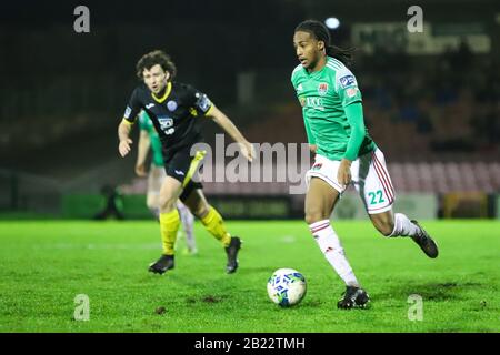 28th febbraio 2020, Cork, Irlanda - League of Ireland Premier Division: Cork City FC 1 - Finn Harps FC 0 Foto Stock