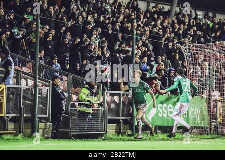 28th febbraio 2020, Cork, Irlanda - League of Ireland Premier Division: Cork City FC 1 - Finn Harps FC 0 Foto Stock