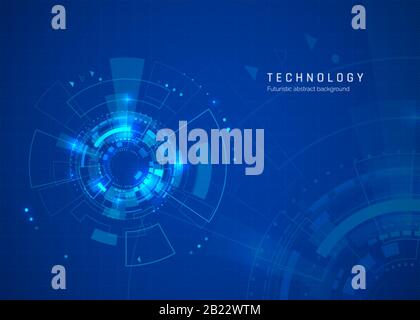 Tecnologia sfondo futuristico. Riassunto sfondo ciberspazio. Illustrazione del vettore Illustrazione Vettoriale