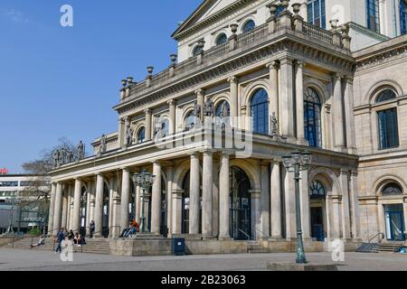 La Staatsoper, Opernplatz, Hannover, Niedersachsen, Deutschland Foto Stock