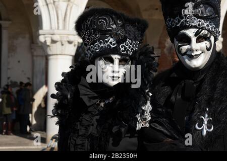 Carnevale E Maschere Del Canaletto Di Venezia Foto Stock