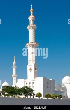 Sheik Zayed, Abu Dhabi - Grosse Moschee Foto Stock