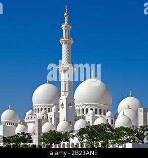 Sheik Zayed, Abu Dhabi - Grosse Moschee Foto Stock