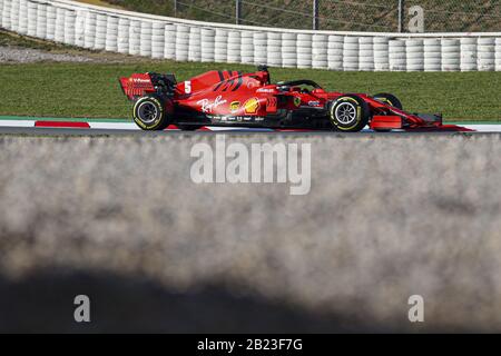 Sebastian vettel (ger) scuderia ferrari sf1000 durante i test pre-stagione 2020, Barcellona (Spagna), Italia, 21 Feb 2020, Motors Formula 1 Championship Foto Stock