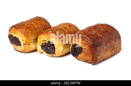 Paste dolci con ripieno di semi di papavero Foto Stock
