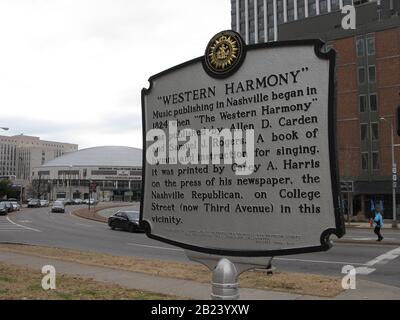 Music Publishing , Nashville, Tennessee Foto Stock